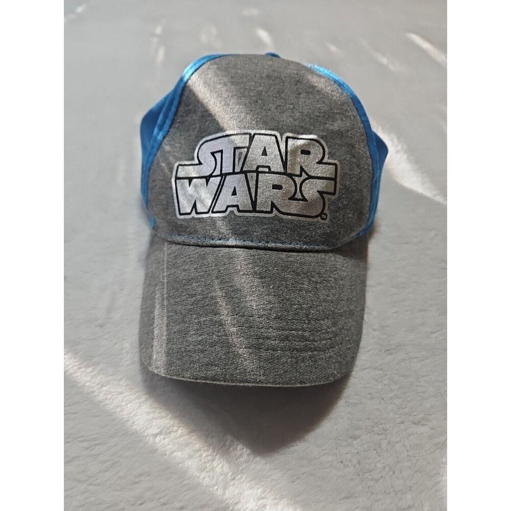Disney Star Wars Light Blue & Grey Kids Baseball Cap Adjustable One Size